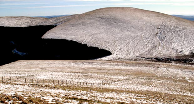 View of Wind Fell while descending from Capel Fell.