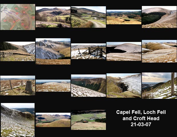 Index page for Capel Fell, Loch Fell and Croft Head walking route.