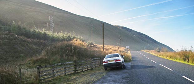 Parking place near Birkhill for the Bodesbeck Ridge walk.