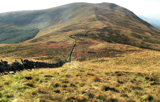 View of Bodesbeck Law from Nowtrig Head