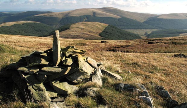 View of Ettrick Pen from Bodesbeck Law.