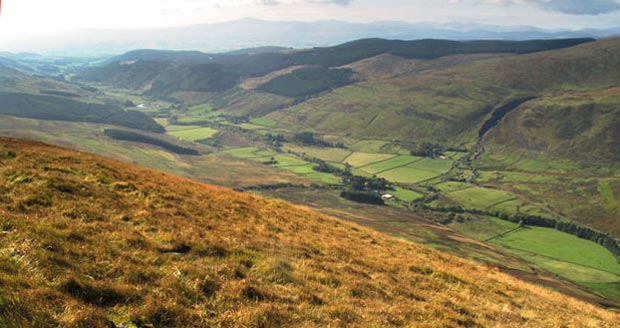 View into Moffatdale from Bodesbeck Law.