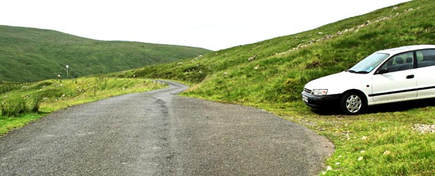 Where to park near the Megget Stane.