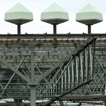 Detail of the tracking station on Broad Law.