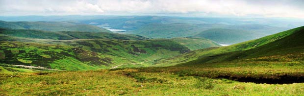 St Mary's Loch and the Megget reservoir from Cramalt Craig