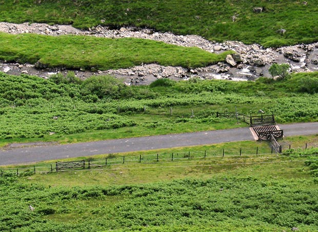 Gate near cattle grid to aim for.