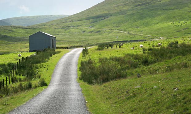 Making our way back to the Megget Stane.