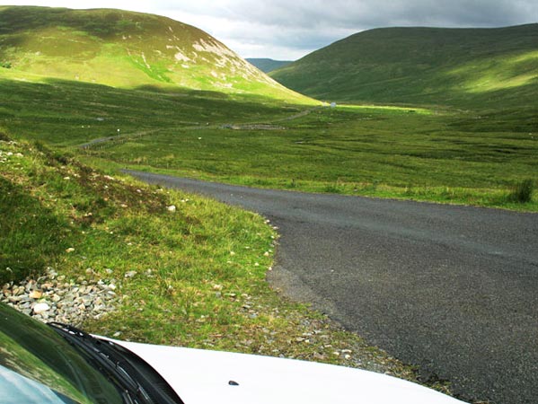 View from near the Megget Stane back down the Megget Water valley.