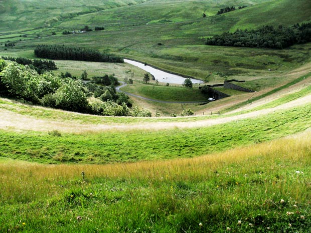 View of the outlet from the Megget dam.