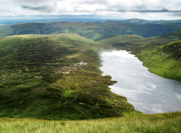 View of Loch Skene from Lochcraig Head.