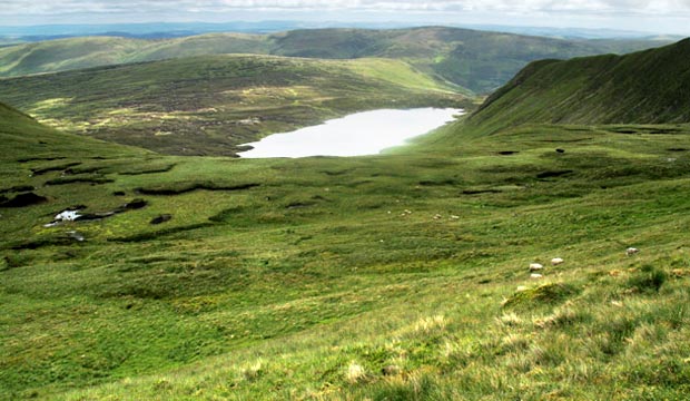View of Loch Skene from Firthybrig Head.