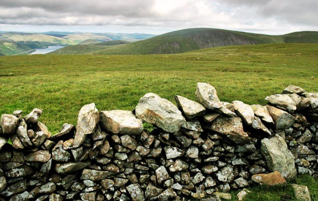 View of the Megget reservoir and Nickie's Knowe from Carlavin Hill