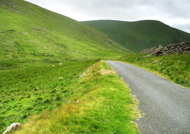 Carlavin Hill and Garelet Hill from the road back to the Megget Stane.