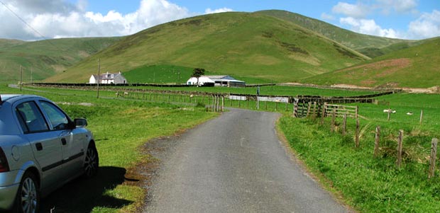 View of the Glenkirk area  for parking.