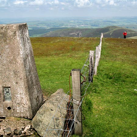 View from the trig pint on Culter Fell