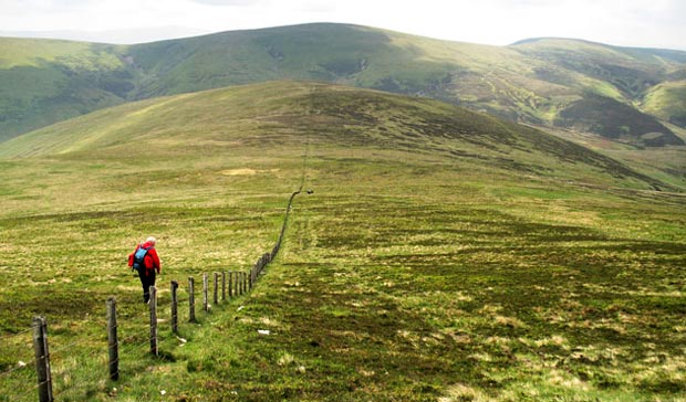 View of Moss Law and Gathersnow Hill from Culter Fell.