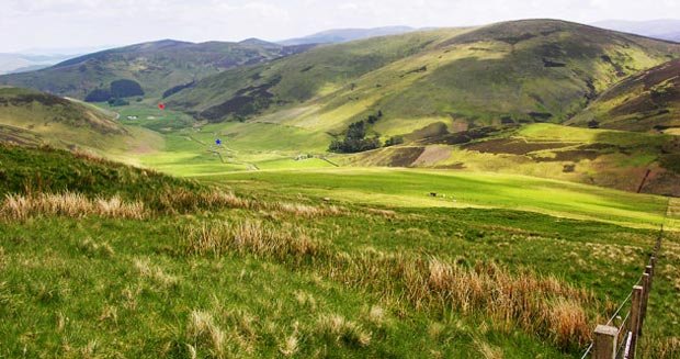 View down Holms Water from Culter Fell.