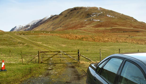 Parking place at Capplegill 