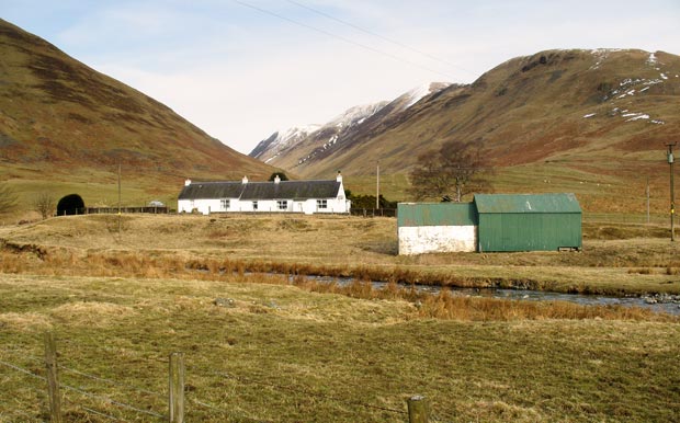 Blackshope cottage viewed from  track to Bodesbeck farm