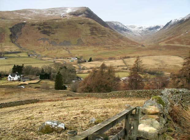 View of Capplegill/Bodesbeck area from Fauldside Hill