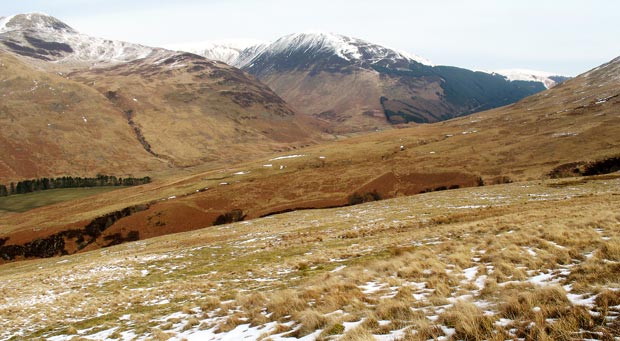 Carrifran Gans and Saddle Yoke as viewed from Fauldside Hill