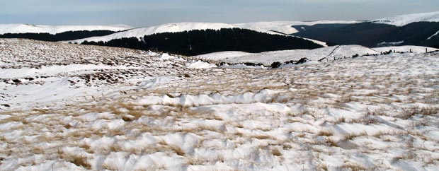 View to the north from the top of Fauldside Hill 