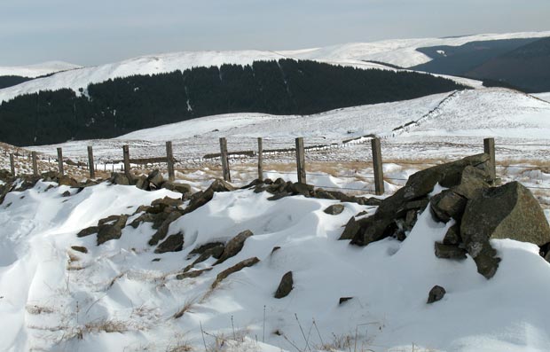 County Boundary Fauldside Hill 