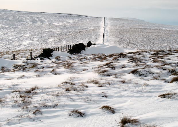 Looking towards White Shank from Fauldside Hill