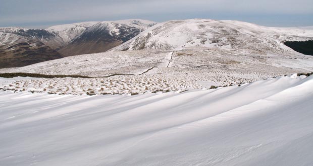 View from White Shank towards Bodesbeck Law with the Moffat Hills beyond 