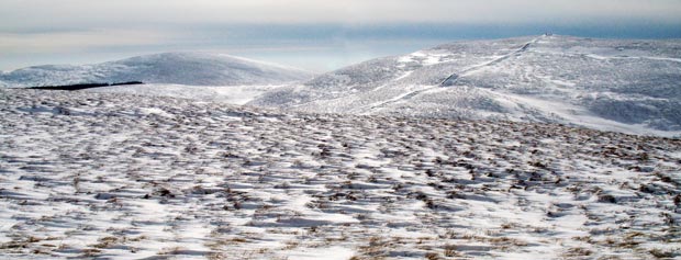 View from White Shank to Smidhope Hill  with Loch Fell on the left