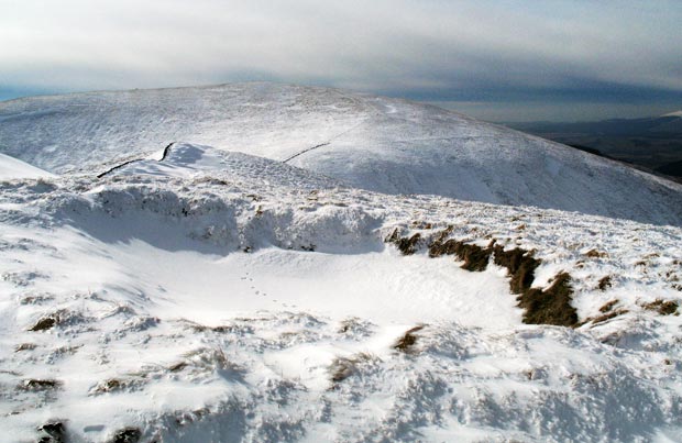 Capel Fell from the top of Smidhope Hill