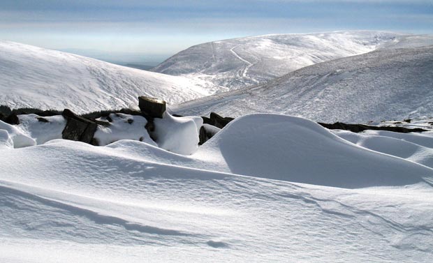 Wind Fell, Loch Fell and Capel Fell from the top of Smidhope Hill