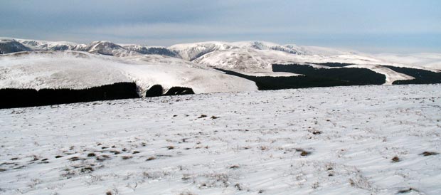 Bodesbeck Law and the Moffat Hills from Wind Fell.