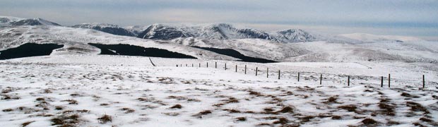 White Shank and the Moffat Hills from Ettrick Pen.