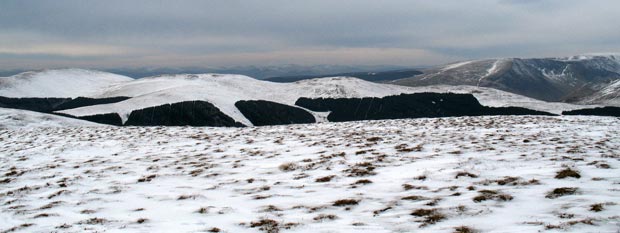 The Capel Fell/Smidhope/White Shank/ ridge with the Moffat Hills beyond.