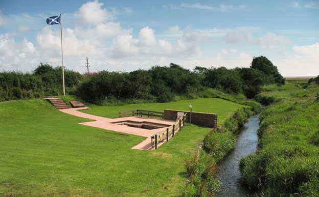 View of the Brow Well where Robert Burns took the waters shortly before his death.