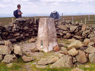 At the trig point on the top of Hartfell