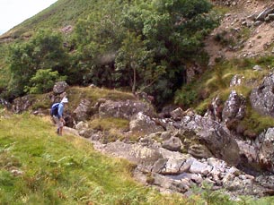 View in the hidden glen below Arthur's Seat