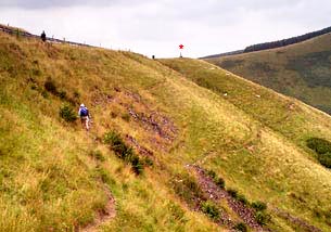 Coming up onto the A701