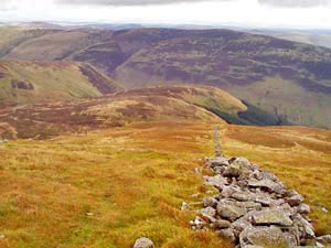 View coming off White Coomb heading back to the Grey Mare's Tail