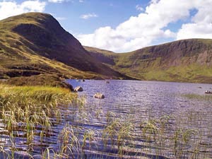 View across Loch Skene to Mid Craig and Lochcraig Head