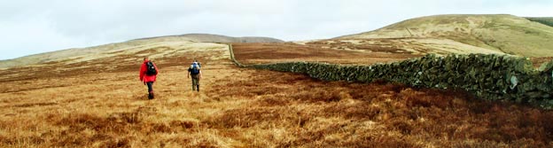 View of the route ahead from Greygill Head