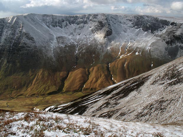 View across Blackhope Glen towards Swatte Fell.