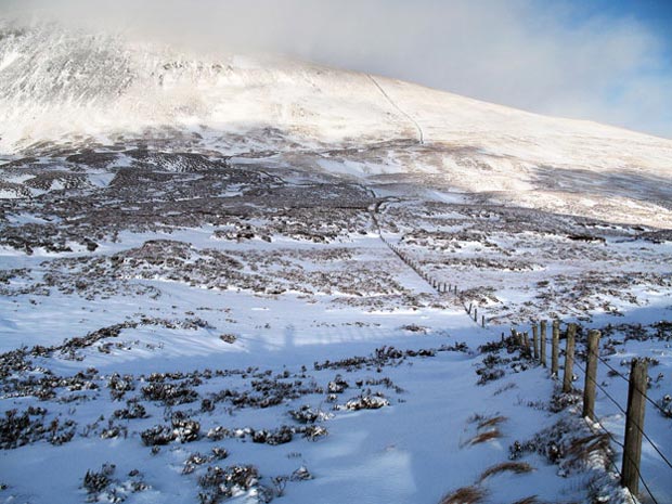 View of the route ahead onto Lochcraig Head.