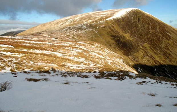 Looking back at the route we have come down from Lochcraig Head.