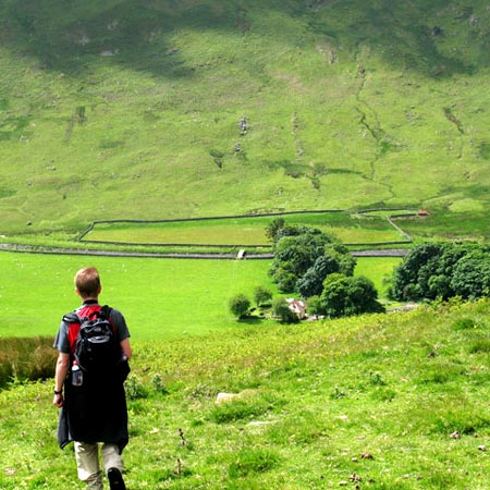 View as we approach Henderland and Megget Water.