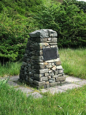 View of the war memorial at Cappercleuch.