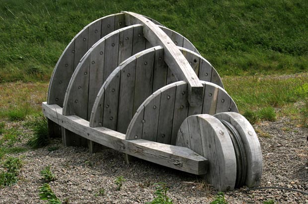 Sculpture on the shore of St Mary's Loch.