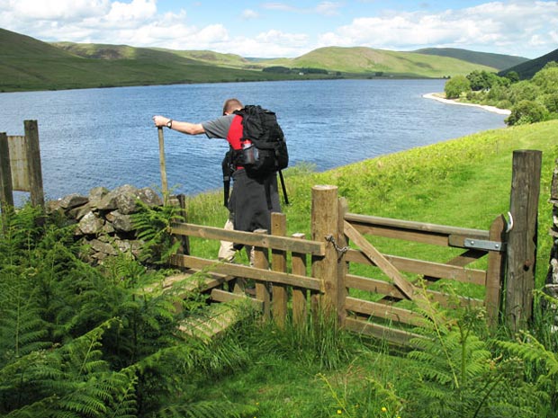 View of the east end of St Mary's Loch and of Dryhope area.