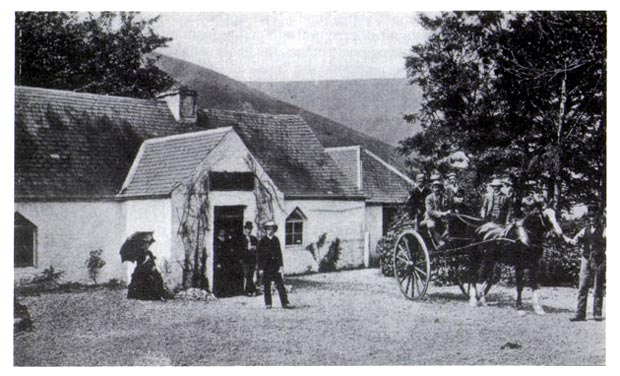 View of the entrance to Tibbie Shiels Inn as it looked in the late 19th century.